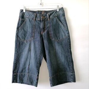 Copper Womens Blue Mid Rise Wide Leg Carpi Jeans Petites Size 9/10 P